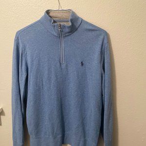 Blue Polo quarter zip